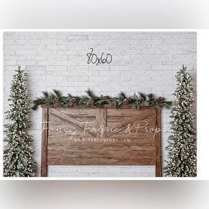 Fancy Fabric and Props 80x 60 Pure Holiday Headboard